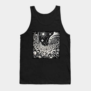 Space cosmic doodle Tank Top